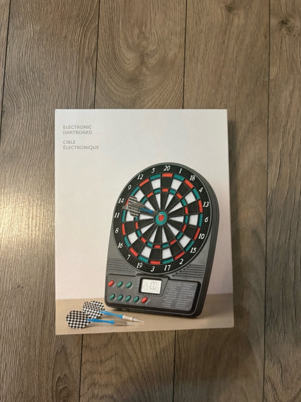 Desk Electronic Dartboard Game - Black/Green/Red